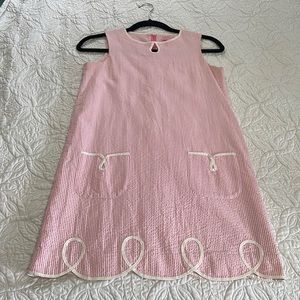 Pink seersucker Lilly Pulitzer dress